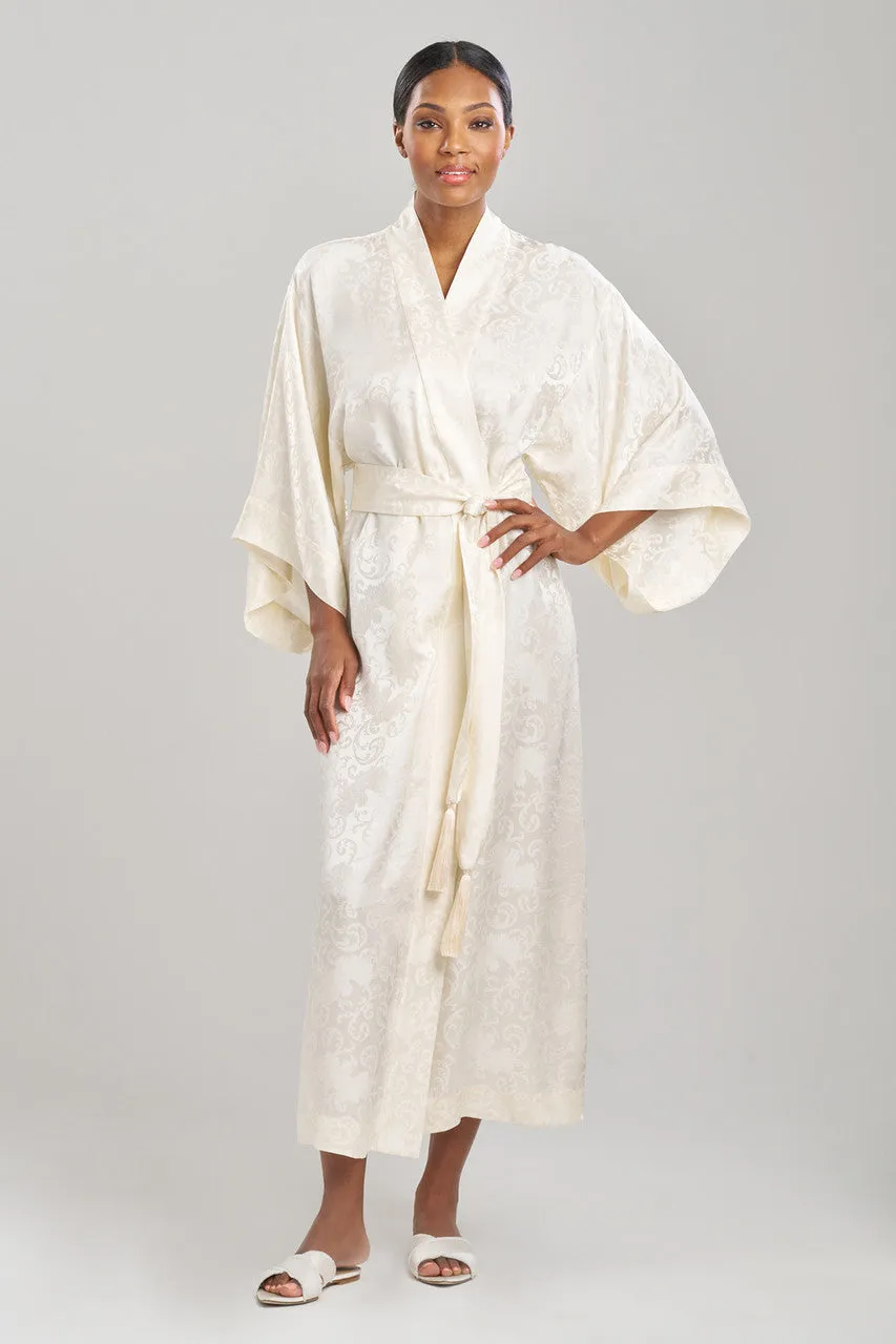 Ines Jacquard Silk Tassel Robe