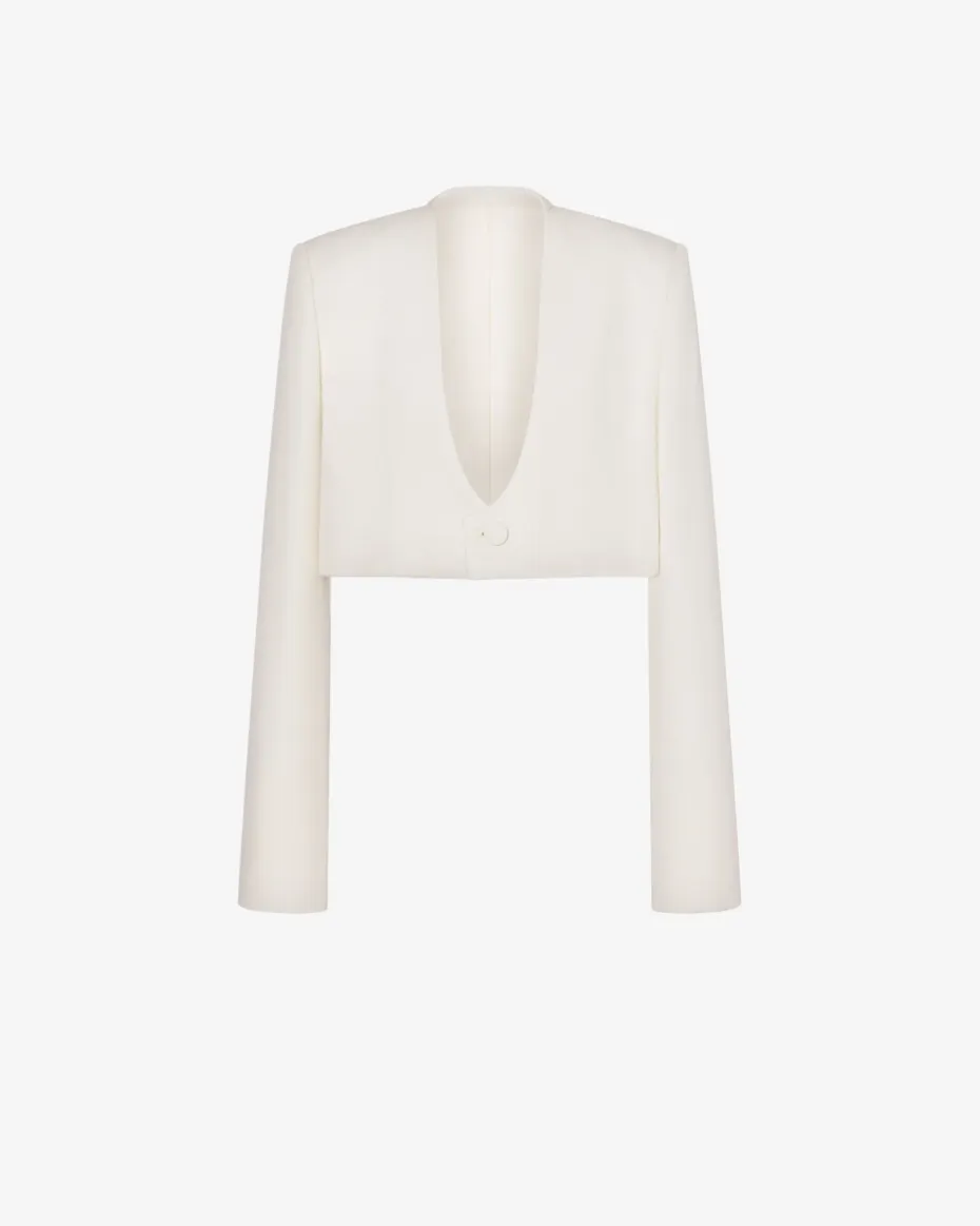 Ivory Cropped Blazer