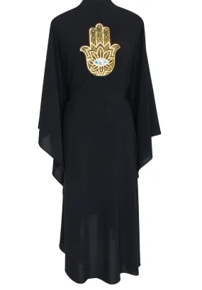 Monochrome - Black Kimono Hamsa (Black)