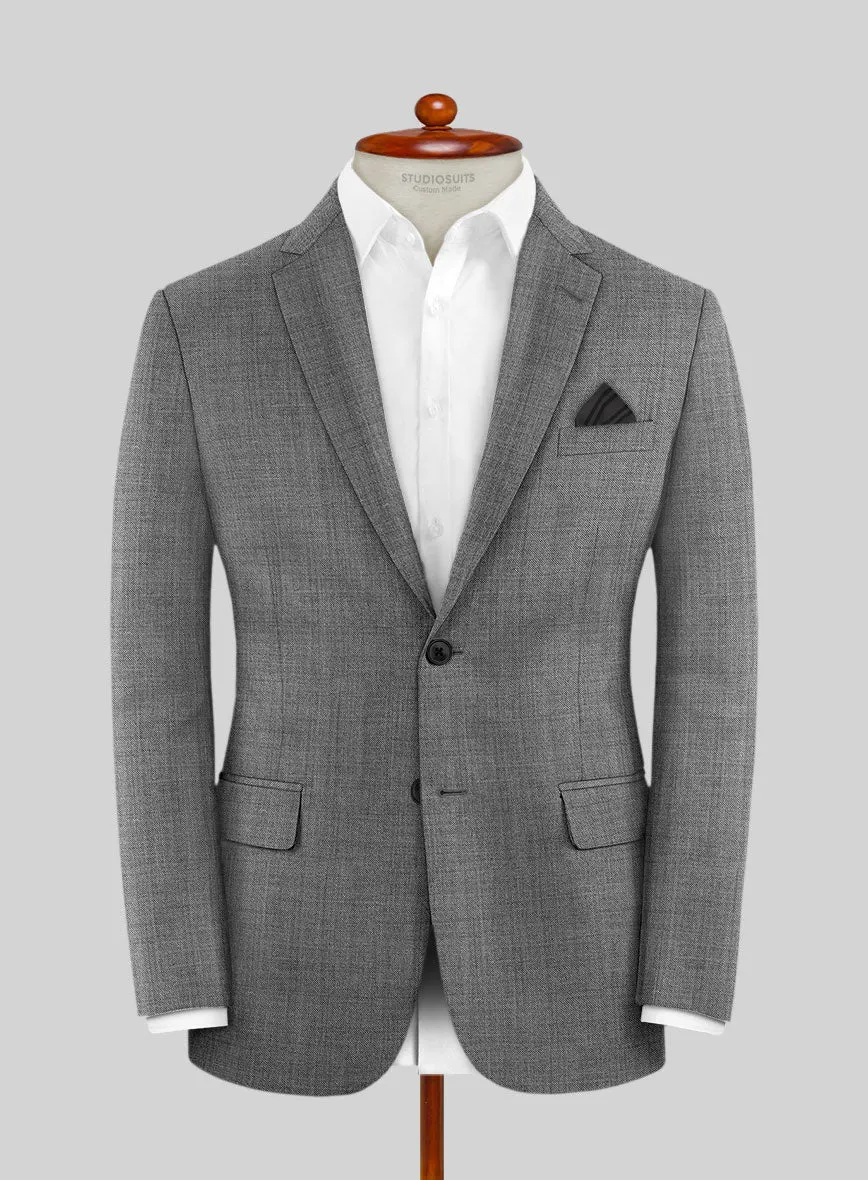 Scabal Segudo Twill Gray Wool Jacket