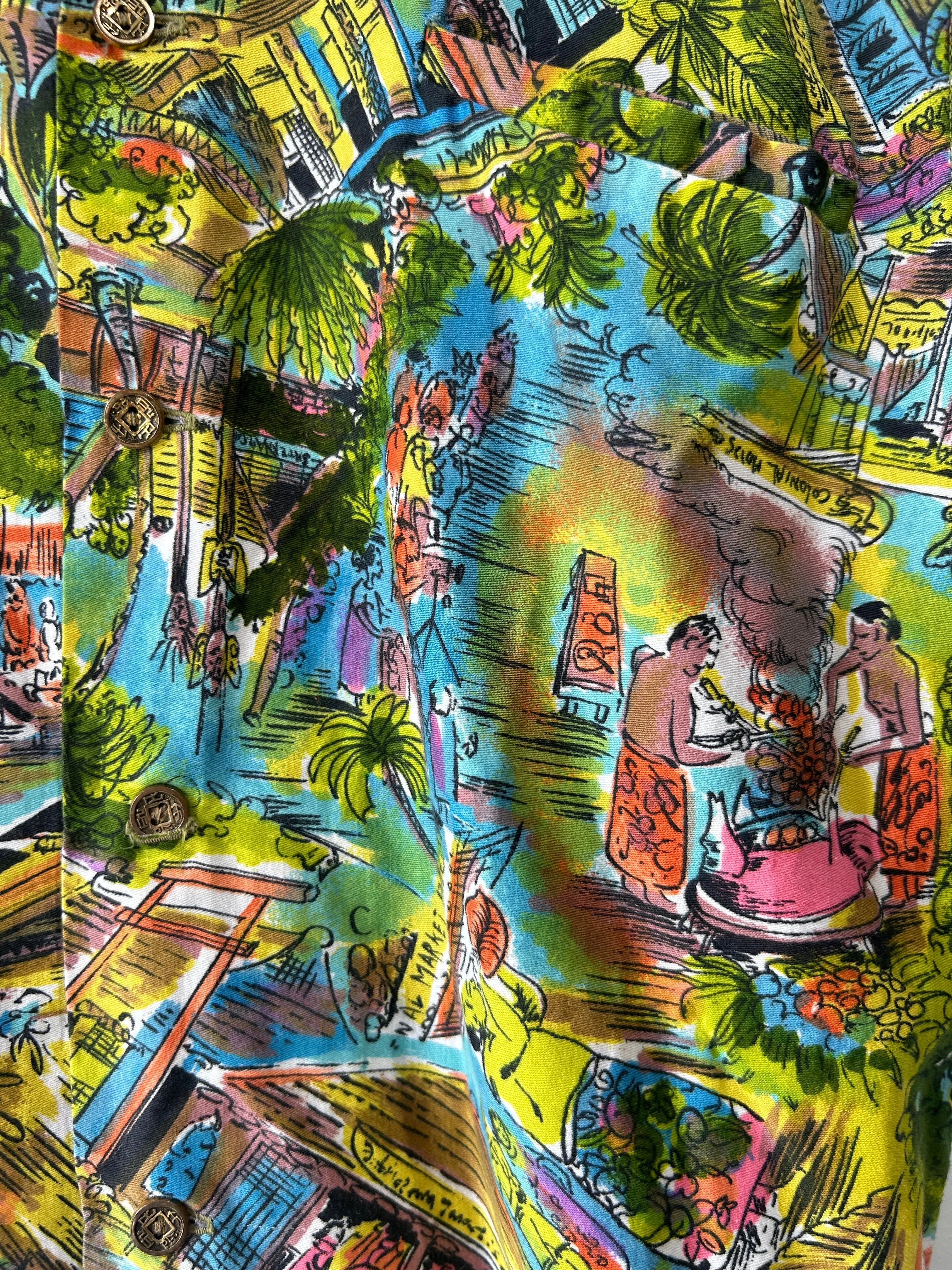 Vintage 1960s Diamond Head Sportswear Hawaiian Shirt